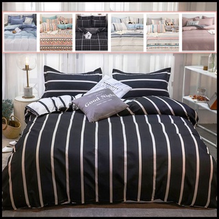 4 in 1 bedsheet queen/single size bedding pillowcase duvet cover comforter home de luxe korea cotton