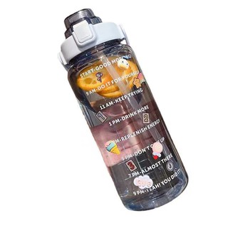 64OZ 2L Sports Water Bottle With Straw Portable Summer Outdoor Fitness Hiking Bike Drinking Bottles (8)