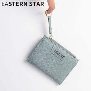 ┇◕2021 new ladies wallet lychee pattern fashion short zipper two-fold wallet female Korean version m