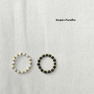 Jacques Paradise beaded rings