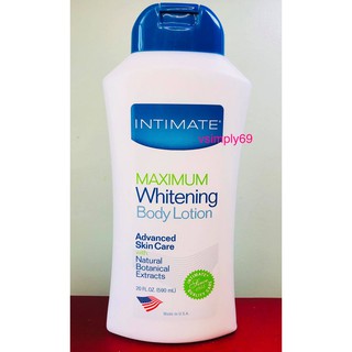 Intimate Maximum Whitening Body Lotion Made in USA 590 mL 100% AUTHENTIC PRODUCT
