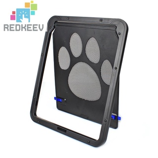 Redkeev Cat Puppy Flap Door with Lock Security Dog Kitten Small Pet ABS Isolation Gate