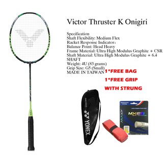 VICTOR Victor Thruster K Badminton Racket Full Carbon Single Badminton Racket Made in Taiwan