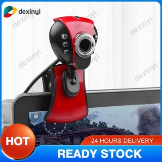 'COD' Computer Cameras USB 2.0 50.0M 6 LED HD Webcam With MIC For PC Laptop DXY