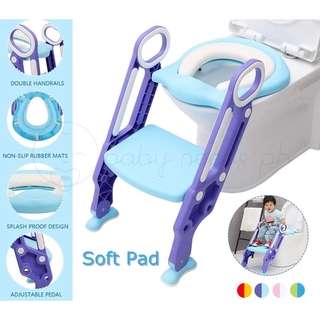COD Baby Toilet Ladder Baby Toilet Potty Training Foldable Baby Toilet Seat Baby Adjsutable Toi