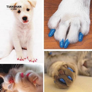 【sale】 20Pcs Soft Pet Dog Kitten Paw Claws Control Nail Caps Covers