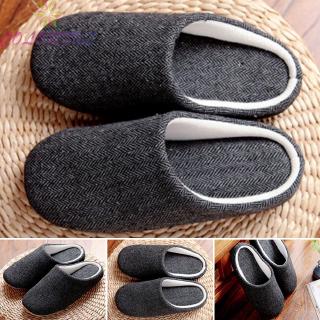 Mens Winter Warm Comfy Anti Skid Soft Shoes Indoor House Bedroom Casual Slipper