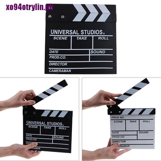 『trylin』Director video acrylic clapboard dry erase tv film movie clapper board (1)