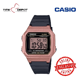 Casio W-217HM-5AVDF Rose Gold Digital Black Resin Strap Watch For Men (1)