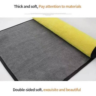 XQTPH.COM/1PCS Car wash cloth Microfiber Towel Auto Cleaning Drying Cloth Hemming Super Absorbent (3)