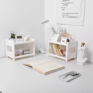 Minimalist Double Layer Shelf Desk Organizer (2)