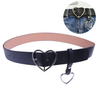 Women Vintage Metal Boho Leather Round Buckle Waist Belt