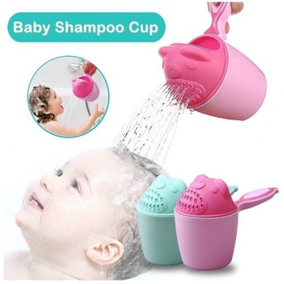 Baby Tabo Shampoo Cartoon Baby Shampoo Cup Bathing Shower Spoons kids Washing