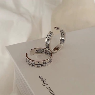 Fashion retro ins roman numeral ring couple ring