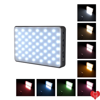 【COD】Portable RGB LED Camera Light Full Color Output Video Lamp Photography Fill Light Dimmable 2500k-9000k Panel Light With 3000mAh Battery