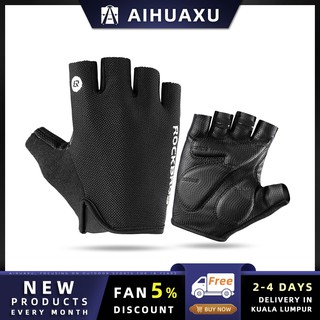 AIHUAXU Preferred ROCKBROS Cycling Gloves Half Finger Bike Gloves Mountain Motorcycle Cycling Sport