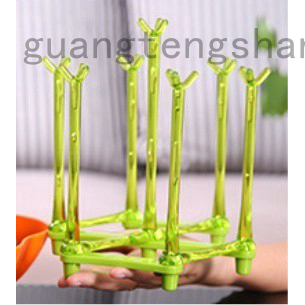 guangtengshangmao Plastic Glass Cup Drying Stand Rack Water Mug Draining Drying Drain Holder Storage Shelf