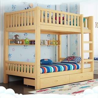 Solid Wood Bed Double Decker Bed children bunk bed