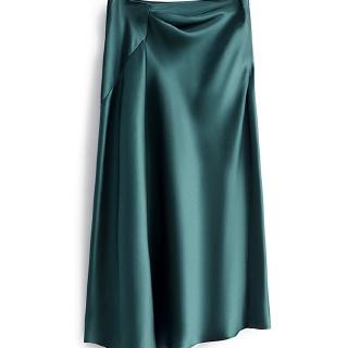 Women's Silk Satin Long Skirt