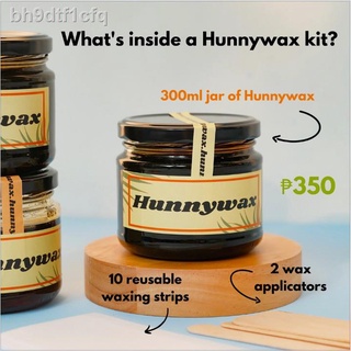 ❀Hunnywax Sugar Wax Kit - 100% natural hot / cold sugar waxing jar & kit