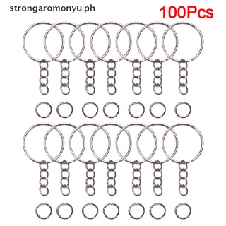 【strongaromonyu】 100Pcs Keyring Keychain Split Jump Rings Bulk Ring DIY Jewelry Key Chain Craft [PH]