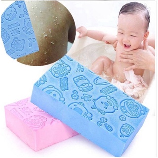 ☃Baby Bath Sponge Clay Bath Sponge Printed Scrub Shower Baby Scrubber Washing Newborn