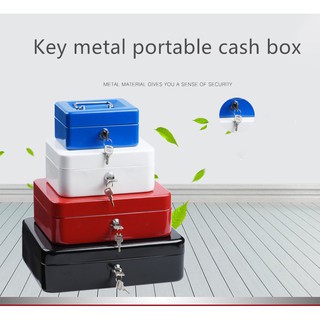 Metal cash box portable money box with lock cashier box cashier box password box storage box