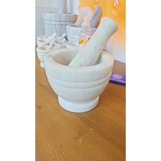 Pure Marble Mortar and Pestle