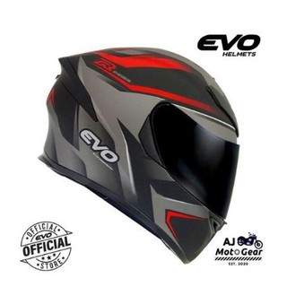 EVO GSX-3000 V2 Renegade Black/Red Full Face Dual Visor