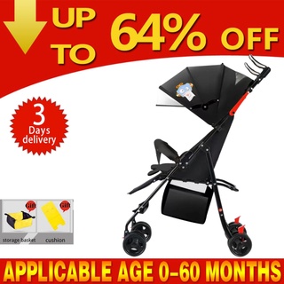 Baby stroller comfortable seat can sit lie down foldable washable portable stroller 0-36 months