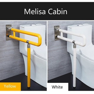 Melisa CabinBathroom handrail U-shaped bathroom safety grab bar anti-skid foldable disabled toilet r