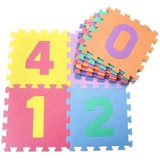 10pcs Numbers, Letters, Animals, Fruits Baby Playmat Foam Play Mat Floor Mat Puzzle Carpet EVA Floor