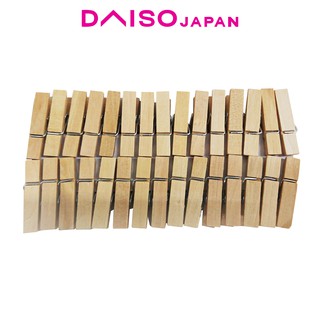 Daiso Wooden Craft Clips Small 30 pcs (1)
