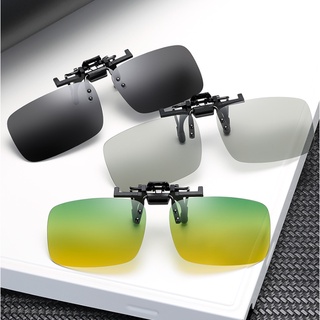 Sunglasses polarized glasses myopia clip sunglasses clip square men's driver night vision goggles