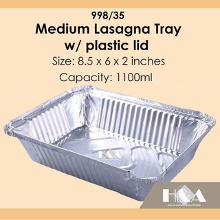100pcs RE220 8.5x6.3x2 Aluminum Tray Only