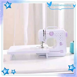 12 Stitch Sewing Machine Mini Multifunctional Household Sewing Machine (White)