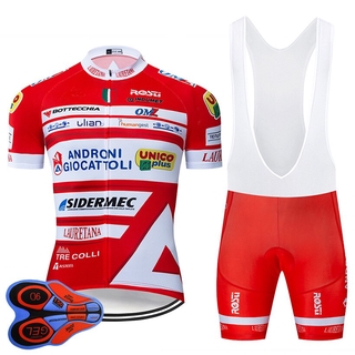 Summer Team Italia Cycling Pro Jersey 9D Bib Set MTB Red Bicycle Clothing Quick Dry Bike Clothes Wear Mens Short Maillot Culotte