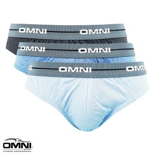 OMNI By SO-EN Men's 3in1 Greyline Cotton Hipster Brief