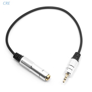 CRE Audio Aux 6.35mm 1/4" Female to 3.5mm Male Cable Stereo Headphone Plug Adapter