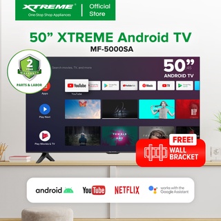 XTREME 50-inch Android 10.0 4K Ultra HD Frameless LED TV with Free Wall Bracket (Black) [MF-5000SA]