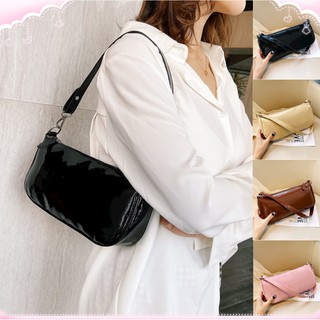 READY STOCK Women's Bags Spring Fashion Bags New Fashion Patent Leather Shoulder Bag Women Handbags