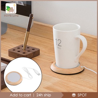 [🆕PER2-9] Ceramic Glass Tea Cup Warmer Warm Coffee Tea Mug Coaster Pad, USB Powered, Beverage Warmer