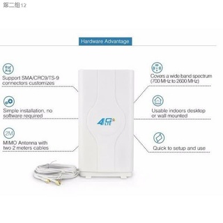 ▧88dBi 4G LTE MIMO Antenna Booster for PLDT Home and Globe at Home Prepaid Wifi Modem [Indoor]