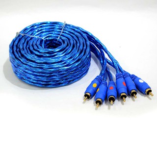 1.5m/3M/5M Wire 3 RCA Composite Video Audio Cable AV Male to 3 RCA Wire DVD VCR TV M/M (3x3)