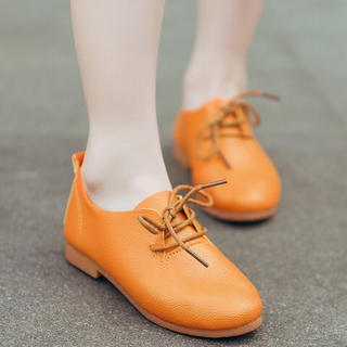 Candy Color Children Shoes For Boys Girls Soft Leather Casual Style For Wedding Party Kids Flats