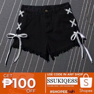 Maong Short with tie