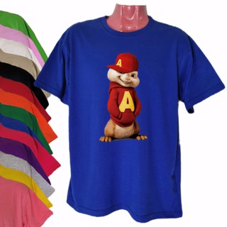 T-shirt Alvin and the chipmunks ALVIN character shirt short sleeve Unisex for Men and Women