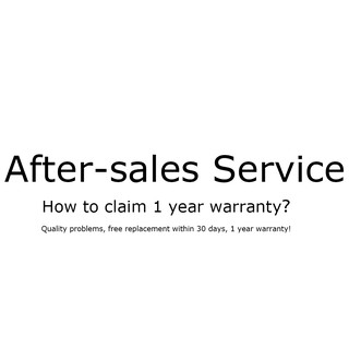 【VIP】How to claim 1 year warranty？or resend product? (Exclusive Link, please don't buy it at will)