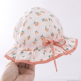 Baby Hat Spring and Autumn Thin Sun Hat Newborn Cotton Cute Princess Baby Summer Baby Girl Autumn Bucket Hat