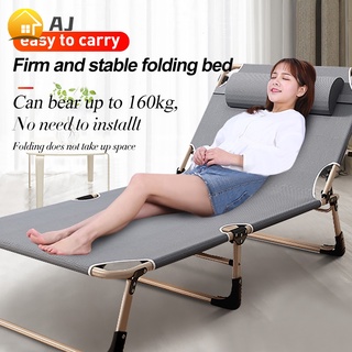 【COD】Outdoor folding bed Portable bed nap bed Single escort bed Adjustable folding bed Foldable Bed (1)